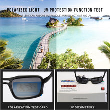 Load image into Gallery viewer, KDEAM Square Polarized Sunglasses Men Design Sports Style Sun Glasses Lightweight Durable TR90 Frame UV400 Goggles A55