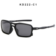 Load image into Gallery viewer, KDEAM Square Polarized Sunglasses Men Design Sports Style Sun Glasses Lightweight Durable TR90 Frame UV400 Goggles A55