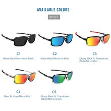 Load image into Gallery viewer, KDEAM Square Polarized Sunglasses Men Design Sports Style Sun Glasses Lightweight Durable TR90 Frame UV400 Goggles A55