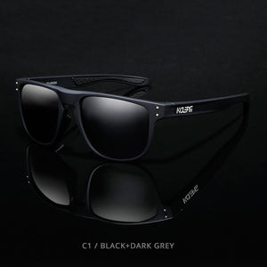 KDEAM Star Creation TR90 Sunglasses Men Straight Titanium Frame Eyeglass Polarized Sun Glasses For All Occasions