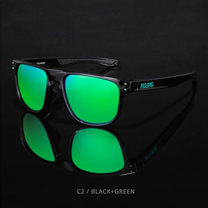 KDEAM Star Creation TR90 Sunglasses Men Straight Titanium Frame Eyeglass Polarized Sun Glasses For All Occasions