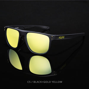 KDEAM Star Creation TR90 Sunglasses Men Straight Titanium Frame Eyeglass Polarized Sun Glasses For All Occasions