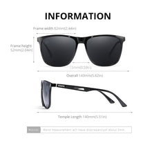 Load image into Gallery viewer, KDEAM Strong Spring Hinges Coating Polarized Sunglasses Men Light TR90 Frame Sun Glasses with Aluminum Magnesium Legs