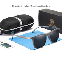 Load image into Gallery viewer, KDEAM Strong Spring Hinges Coating Polarized Sunglasses Men Light TR90 Frame Sun Glasses with Aluminum Magnesium Legs