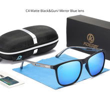 Load image into Gallery viewer, KDEAM Strong Spring Hinges Coating Polarized Sunglasses Men Light TR90 Frame Sun Glasses with Aluminum Magnesium Legs