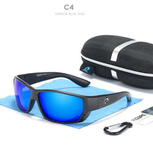Carica l&#39;immagine nel visualizzatore di Gallery, KDEAM Top Designed Outdoor Sports Sunglasses Polarized Men Fishing Sun Glasses UV400 TR90 Material Frame Polarized Lenses KD706