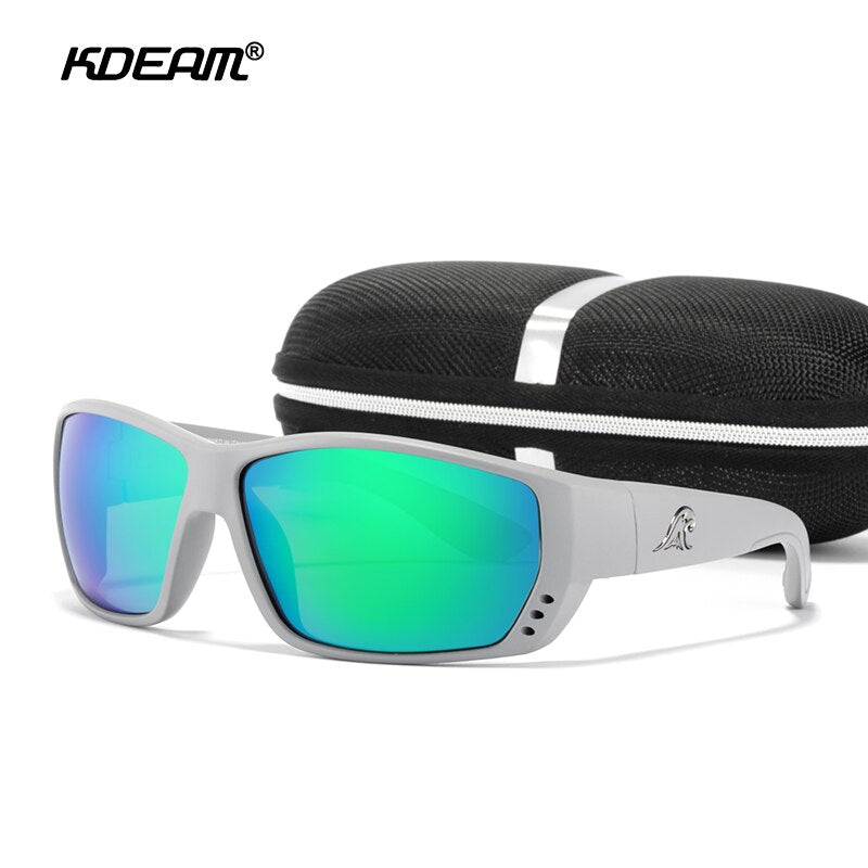 KDEAM Top Designed Outdoor Sports Sunglasses Polarized Men Fishing