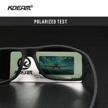 Carica l&#39;immagine nel visualizzatore di Gallery, KDEAM Top Designed Outdoor Sports Sunglasses Polarized Men Fishing Sun Glasses UV400 TR90 Material Frame Polarized Lenses KD706