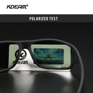 KDEAM Top Designed Outdoor Sports Sunglasses Polarized Men Fishing Sun Glasses UV400 TR90 Material Frame Polarized Lenses KD706