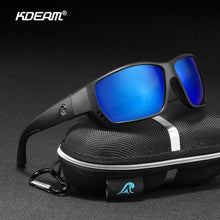 Carica l&#39;immagine nel visualizzatore di Gallery, KDEAM Top Designed Outdoor Sports Sunglasses Polarized Men Fishing Sun Glasses UV400 TR90 Material Frame Polarized Lenses KD706