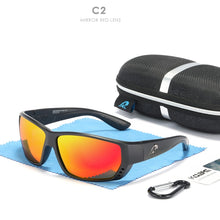 Carica l&#39;immagine nel visualizzatore di Gallery, KDEAM Top Designed Outdoor Sports Sunglasses Polarized Men Fishing Sun Glasses UV400 TR90 Material Frame Polarized Lenses KD706