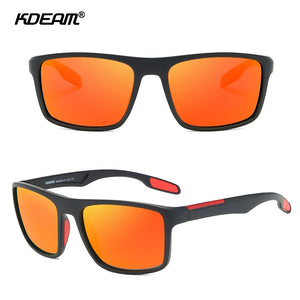 KDEAM Ultra Light Rectangular Photochromic Sunglasses Men Polarized TAC 1.1mm Thickness Lens UV400 Sun Glasses Women Cat.3 CE