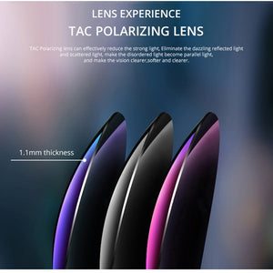 KDEAM Ultra Light Rectangular Photochromic Sunglasses Men Polarized TAC 1.1mm Thickness Lens UV400 Sun Glasses Women Cat.3 CE