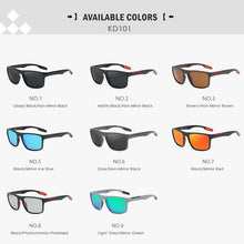 Load image into Gallery viewer, KDEAM Ultra Light Rectangular Photochromic Sunglasses Men Polarized TAC 1.1mm Thickness Lens UV400 Sun Glasses Women Cat.3 CE