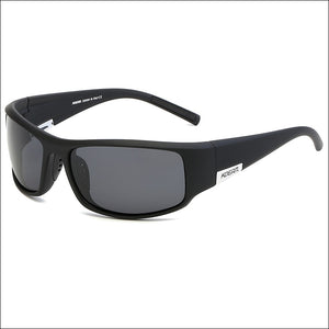 KDEAM Unbreakable  TR90 Polarized Sport Sunglasses Man Wrap Shades Rectangle Mirror Glasses With Box