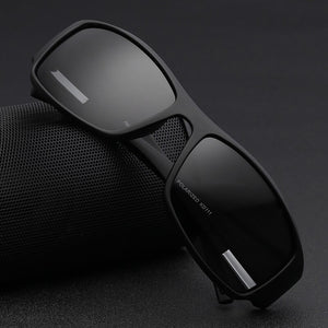 KDEAM Unbreakable  TR90 Polarized Sport Sunglasses Man Wrap Shades Rectangle Mirror Glasses With Box