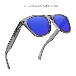 KDEAM Unbreakable Polarized Sunglasses Light Weight  TR90 Square Fishing Shades With Free Box