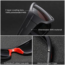 Load image into Gallery viewer, KDEAM Unbreakable TR90 Sport Sunglasses Men Excellent Outdoor Driving Glasses Suit for Any Face Shades KD712