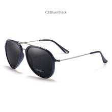 Load image into Gallery viewer, KDEAM Unique Pilot Sunglasses Men Polarized UV400 Sun Glasses Double Bridge Metal Temples Shades Lens Category 3