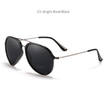 Load image into Gallery viewer, KDEAM Unique Pilot Sunglasses Men Polarized UV400 Sun Glasses Double Bridge Metal Temples Shades Lens Category 3