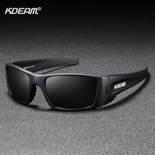 Load image into Gallery viewer, KDEAM Unisex Rectangular Polarized Sunglasses for Men Running Climbing Sports Sun Glasses Real Coated Lens TR90 Frame
