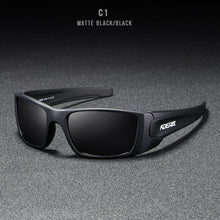 Load image into Gallery viewer, KDEAM Unisex Rectangular Polarized Sunglasses for Men Running Climbing Sports Sun Glasses Real Coated Lens TR90 Frame