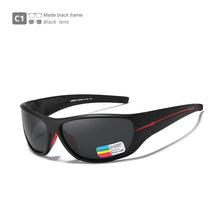 Load image into Gallery viewer, KDEAM Wrap Around Unbreakable TR90 Sport Sunglasses Man Polarized Urtra Light Weight Night Vision Goggle Mirror Quality With Box