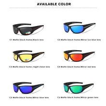 Load image into Gallery viewer, KDEAM Wrap Around Unbreakable TR90 Sport Sunglasses Man Polarized Urtra Light Weight Night Vision Goggle Mirror Quality With Box