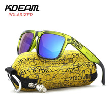 Load image into Gallery viewer, KDEAM-gafas de sol polarizadas con revestimiento reflectante para hombre y mujer, lentes de sol cuadradas de diseñador de marca, UV400 KD901, envío directo