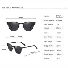Load image into Gallery viewer, KEITHION 2022 Polarized Semi-Rimless Sunglasses Women/Men Vintage Rice Nail UV400 Classic Eyewear Brand Designer Sun Glasses