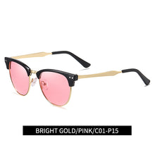 Load image into Gallery viewer, KEITHION 2022 Polarized Semi-Rimless Sunglasses Women/Men Vintage Rice Nail UV400 Classic Eyewear Brand Designer Sun Glasses