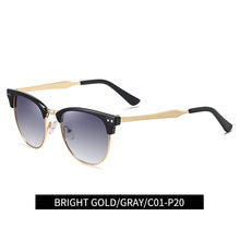 Load image into Gallery viewer, KEITHION 2022 Polarized Semi-Rimless Sunglasses Women/Men Vintage Rice Nail UV400 Classic Eyewear Brand Designer Sun Glasses