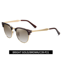 Load image into Gallery viewer, KEITHION 2022 Polarized Semi-Rimless Sunglasses Women/Men Vintage Rice Nail UV400 Classic Eyewear Brand Designer Sun Glasses