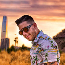 Load image into Gallery viewer, KEITHION Vintage SteamPunk Punk Style Round Polarized Sunglasses Leather Side Shield Brand Design Gradient Sun Glasses