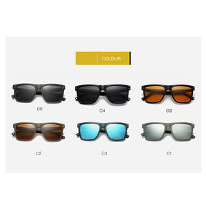 KEITHION Occhiali da sole polarizzati retrò stile italiano Uomo Donna Occhiali da guida quadrati flat top UV400