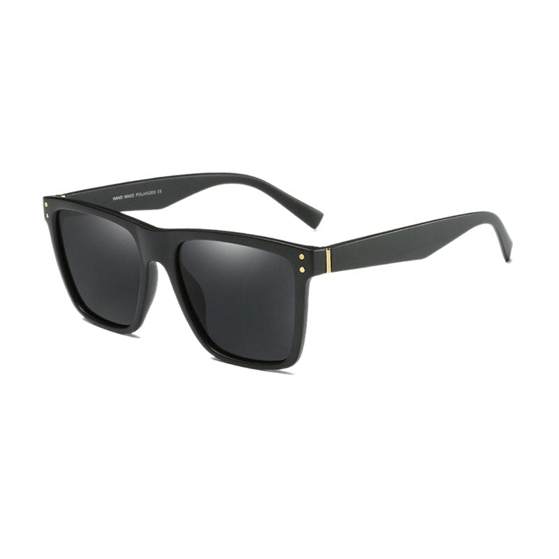 KEITHION Occhiali da sole polarizzati retrò stile italiano Uomo Donna Occhiali da guida quadrati flat top UV400