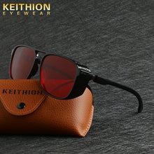 Load image into Gallery viewer, KEITHION   Retro SteamPunk Sunglasses Women Brand Designer Side Mesh Round Punk sunglasses men Red Grey Lens UV400
