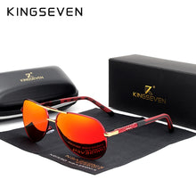 Load image into Gallery viewer, KINGSEVEN 2022 Aluminum Magnesium Men's Sunglasses Polarized Men Coating Mirror Glasses Male Eyewear Accessories For Men Oculos