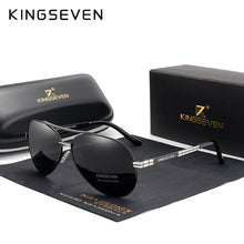 Load image into Gallery viewer, KINGSEVEN 2023 Design Aviation Alloy Frame HD Polarized Sunglasses For Men UV400 Protection