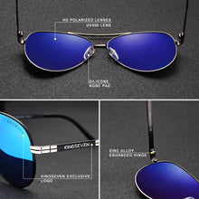 Load image into Gallery viewer, KINGSEVEN 2023 Design Aviation Alloy Frame HD Polarized Sunglasses For Men UV400 Protection
