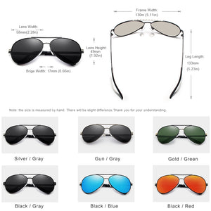 KINGSEVEN 2023 Design Aviation Alloy Frame HD Polarized Sunglasses For Men UV400 Protection