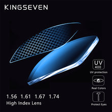Load image into Gallery viewer, KINGSEVEN 2023  Anti Blue Blocking 1.56 1.61 1.67 Prescription CR-39 Resin Aspheric  Lenses Myopia Hyperopia Presbyopia Lens