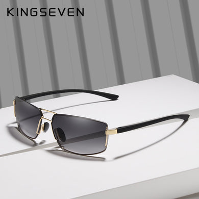 KINGSEVEN 2023 Brand Design Sunglasses Men Driving Square Frame Sun Glasses Male Classic Unisex Goggles Eyewear Gafas