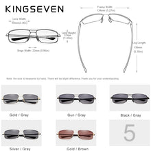 Load image into Gallery viewer, KINGSEVEN 2023 Brand Design Sunglasses Men Driving Square Frame Sun Glasses Male Classic Unisex Goggles Eyewear Gafas