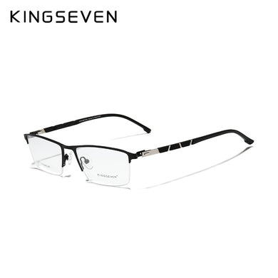 KINGSEVEN 2023 DESIGN Men Titanium Alloy Glasses Frame Male Square Ultralight Eye Myopia Prescription Eyeglasses