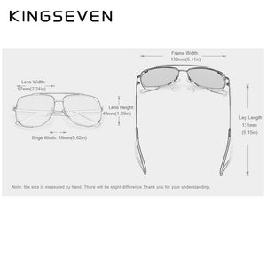 KINGSEVEN 2023 Design Gradient Polarized Lens sunglasses Men Night Vision Eyewear Driving lunette de soleil