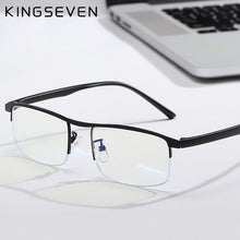 Carica l&#39;immagine nel visualizzatore di Gallery, KINGSEVEN 2023 Myopia Glasses Men Women Retro Metal Frame Square Students Myopia Glasses Frame For 1 -1.5 -2 -2.5