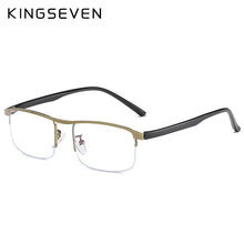 Carica l&#39;immagine nel visualizzatore di Gallery, KINGSEVEN 2023 Myopia Glasses Men Women Retro Metal Frame Square Students Myopia Glasses Frame For 1 -1.5 -2 -2.5
