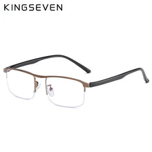 Carica l&#39;immagine nel visualizzatore di Gallery, KINGSEVEN 2023 Myopia Glasses Men Women Retro Metal Frame Square Students Myopia Glasses Frame For 1 -1.5 -2 -2.5