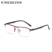 Carica l&#39;immagine nel visualizzatore di Gallery, KINGSEVEN 2023 Myopia Glasses Men Women Retro Metal Frame Square Students Myopia Glasses Frame For 1 -1.5 -2 -2.5